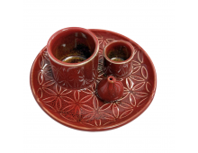 PORTE ENCENS CÉRAMIQUE FLEUR DE VIE