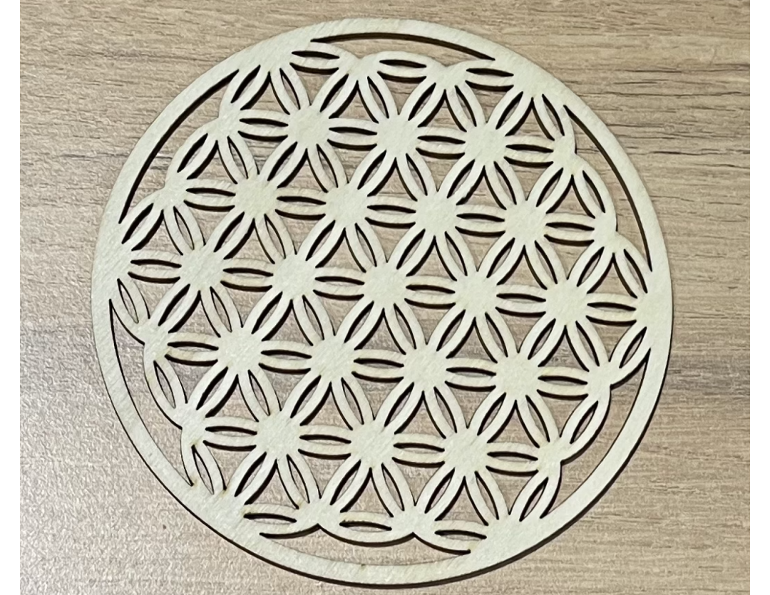 FLEUR DE VIE BOIS 10 CM