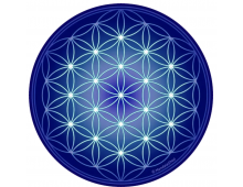 TAPIS DE SOURIS HARMONISANT - FLEUR DE VIE BLEU 3IÈME OEIL