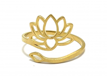 BAGUE LOTUS RÉGLABLE
