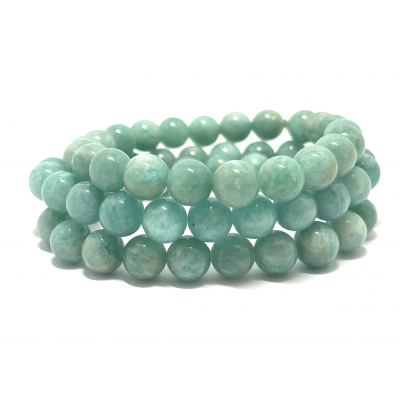 AMAZONITE EXTRA 8 MM - BRACELET LITHOTHÉRAPIE