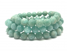 AMAZONITE EXTRA 8 MM - BRACELET LITHOTHÉRAPIE