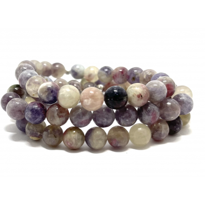 SIBÉRITE - TOURMALINE VIOLETTE 8 MM