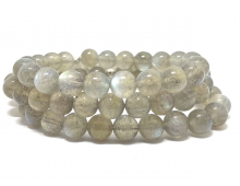 LABRADORITE CLAIRE GRADE 7A DE MADAGASCAR - 8 MM