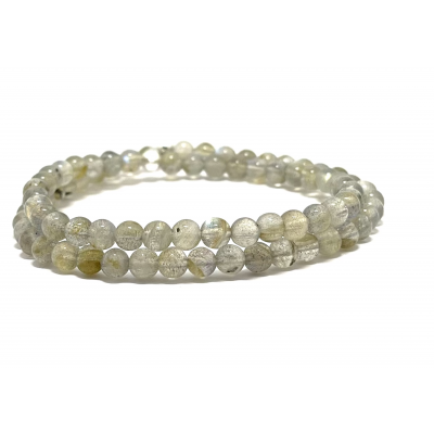 LABRADORITE 4,5 MM - BRACELET LITHOTHÉRAPIE