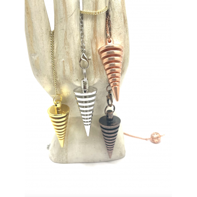 PENDULE MÉTAL CONE POIINTE