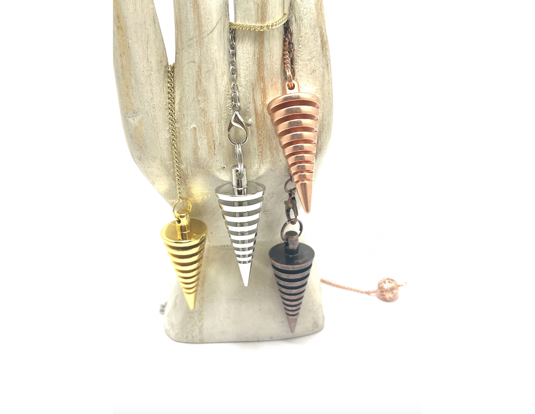 PENDULE MÉTAL CONE POIINTE