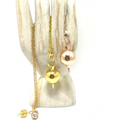 PENDULE BOULE MÉTAL