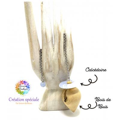 PENDULE BOIS & PIERRES - CRÉATION SPÉCIALE -