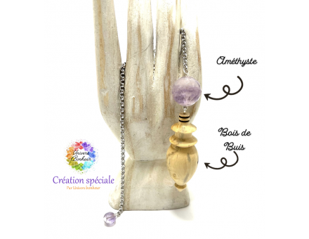 PENDULE BOIS & PIERRES - CRÉATION SPÉCIALE -