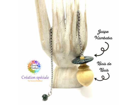 PENDULE BOIS & PIERRES - CRÉATION SPÉCIALE -