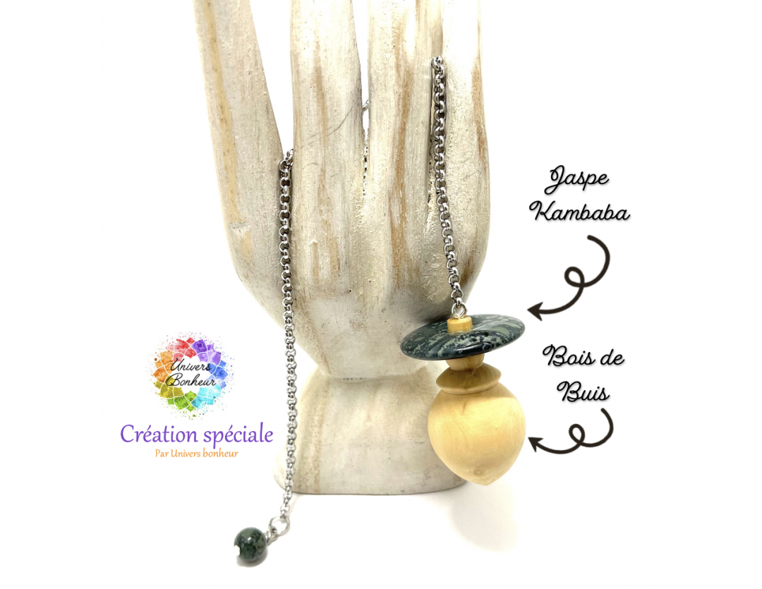 PENDULE BOIS & PIERRES - CRÉATION SPÉCIALE -