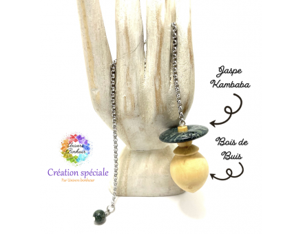 PENDULE BOIS & PIERRES - CRÉATION SPÉCIALE -