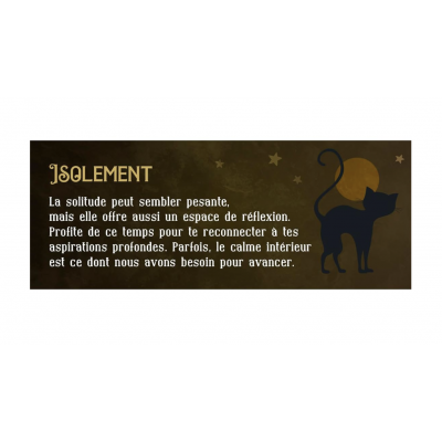 LE PETIT ORACLE DU CHAT NOIR