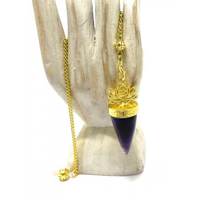 PENDULE DORÉ LOTUS OM
