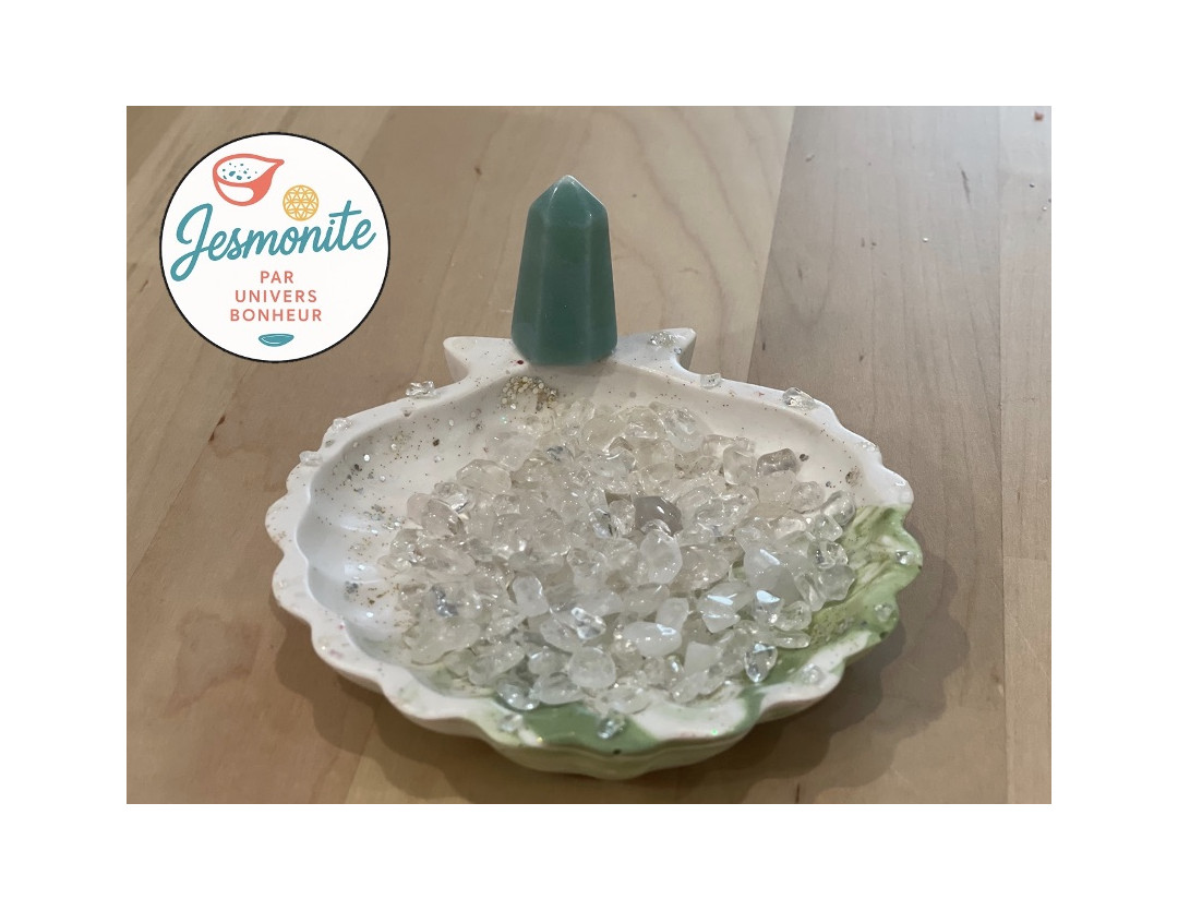 VIDE POCHE COQUILLE ST JACQUES  EN JESMONITE &