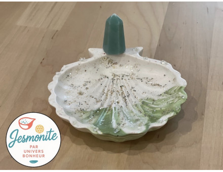 VIDE POCHE COQUILLE ST JACQUES  EN JESMONITE &