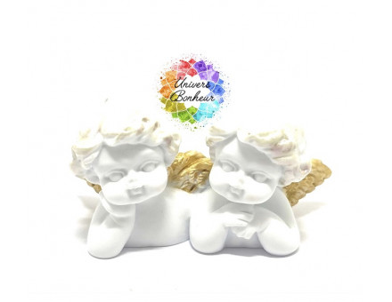 ANGE BLANC ET DORÉ