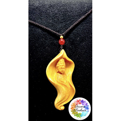 COLLIER BOIS KUAN YIN