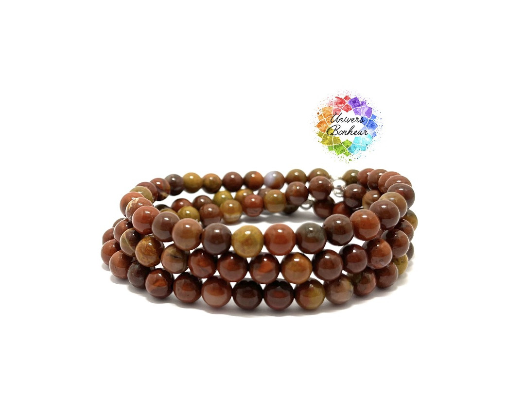 BOIS FOSSILISÉ ROUGE DU BRÉSIL - 6 MM