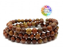 BOIS FOSSILISÉ ROUGE DU BRÉSIL - 6 MM