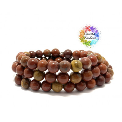 BOIS FOSSILISÉ ROUGE DU BRÉSIL - 8 MM