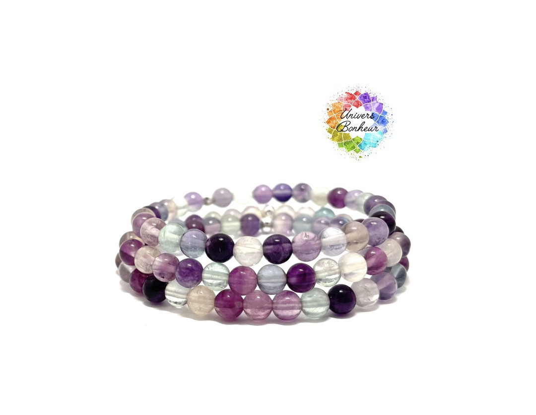 FLUORINE ARC EN CIEL - GRADE 5A - MONGOLIE - 6MM