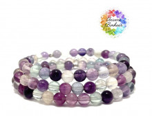 FLUORINE ARC EN CIEL - GRADE 5A - MONGOLIE - 6MM