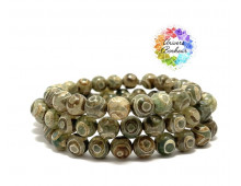 AGATE TIBETAINE DZI - TIBET - 8 MM