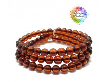 AMBRE COGNAC BALTIQUE - 6MM - BRACELET LITHOTHÉRAPIE