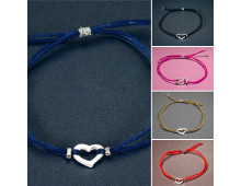 BRACELET RÉGLABLES COEUR ARGENT 925