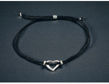 BRACELET RÉGLABLES COEUR ARGENT 925
