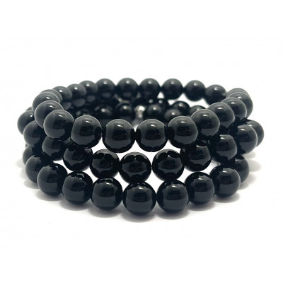 ONYX NOIRE 8MM - BRACELET LITHOTHÉRAPIE