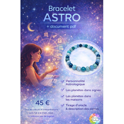 BRACELET CRÉATION LITHOTHÉRAPIE - ASTROLOGIE ENFANT (0 à 13 ANS)