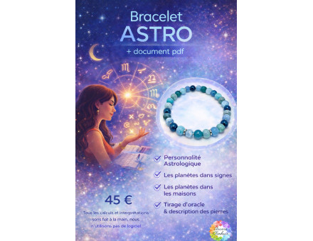 BRACELET CRÉATION LITHOTHÉRAPIE - ASTROLOGIE ENFANT (0 à 13 ANS)