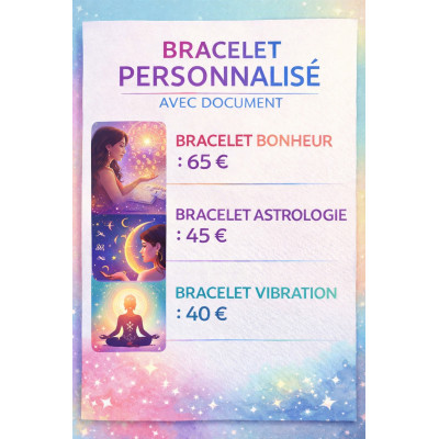 BRACELET CRÉATION LITHOTHÉRAPIE - INSPIRÉ ADULTE