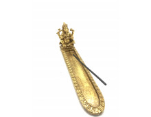 Porte encens résine or