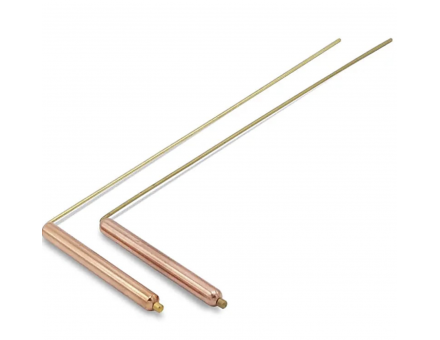 BAGUETTE  DE RADIESTHÉSIE 29 CM X 8 CM LAITON ET CUIVRE