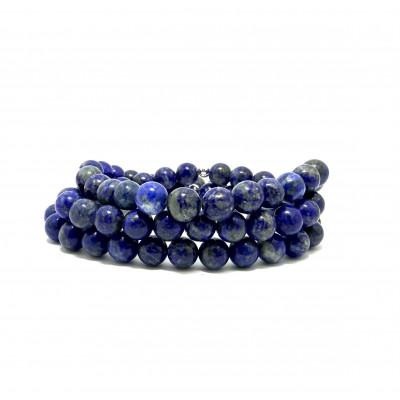 LAPIS LAZULI 8 MM - BRACELET LITHOTHÉRAPIE