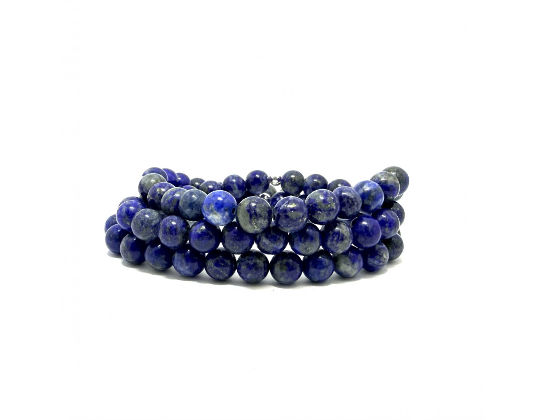 LAPIS LAZULI 8 MM - BRACELET LITHOTHÉRAPIE