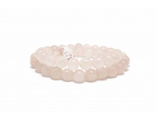 QUARTZ ROSE CLAIR 8 MM - BRACELET LITHOTHÉRAPIE