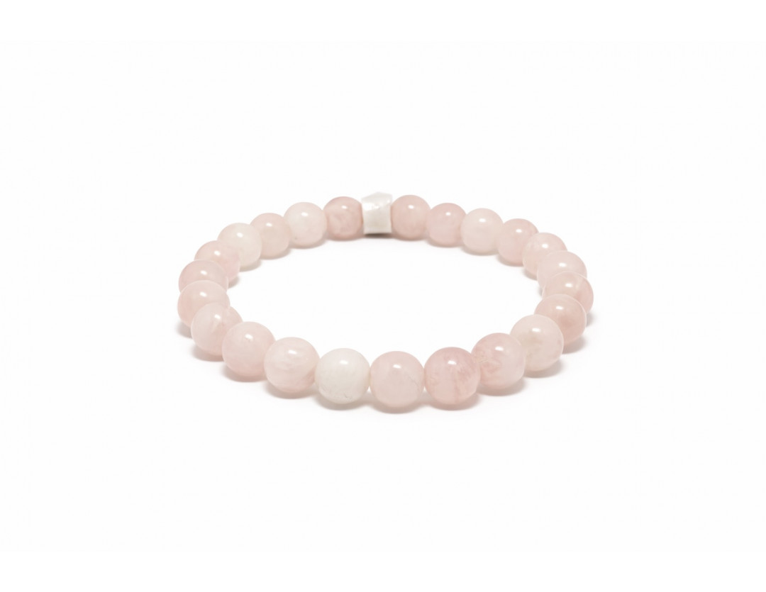 QUARTZ ROSE 8MM - BRACELET LITHOTHÉRAPIE