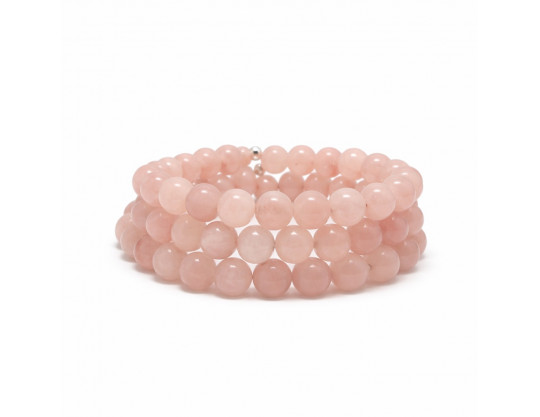 QUARTZ ROSE MADAGASCAR 8 MM - BRACELET LITHOTHÉRAPIE