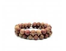 RHODONITE PLATE FACETTE - BRACELET LITHOTHÉRAPIE