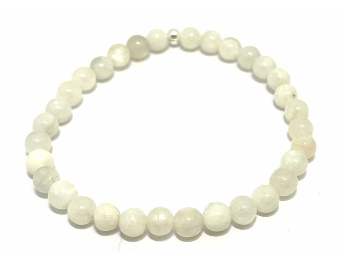 PIERRE DE LUNE 6MM - BRACELET LITHOTHÉRAPIE
