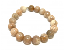 PIERRE DE LUNE 10 MM - BRACELET LITHOTHÉRAPIE
