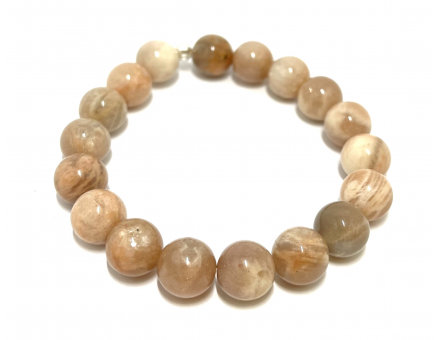 PIERRE DE LUNE 10 MM - BRACELET LITHOTHÉRAPIE