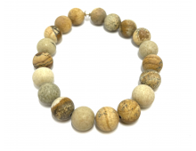 JASPE PAYSAGE 10 MM - BRACELET LITHOTHÉRAPIE