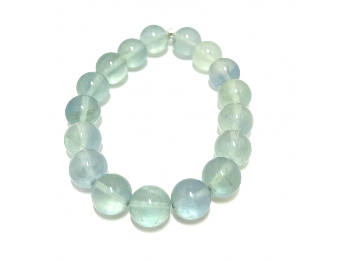 FLUORINE VERTE 10 MM - BRACELET LITHOTHÉRAPIE