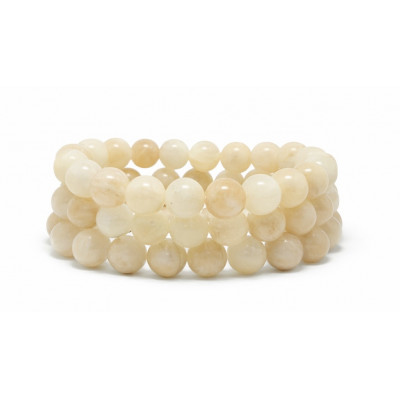 PIERRE DE LUNE 10MM - BRACELET LITHOTHÉRAPIE